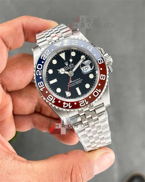 rolex gmt pepsi clone|Rolex gmt Pepsi holes.